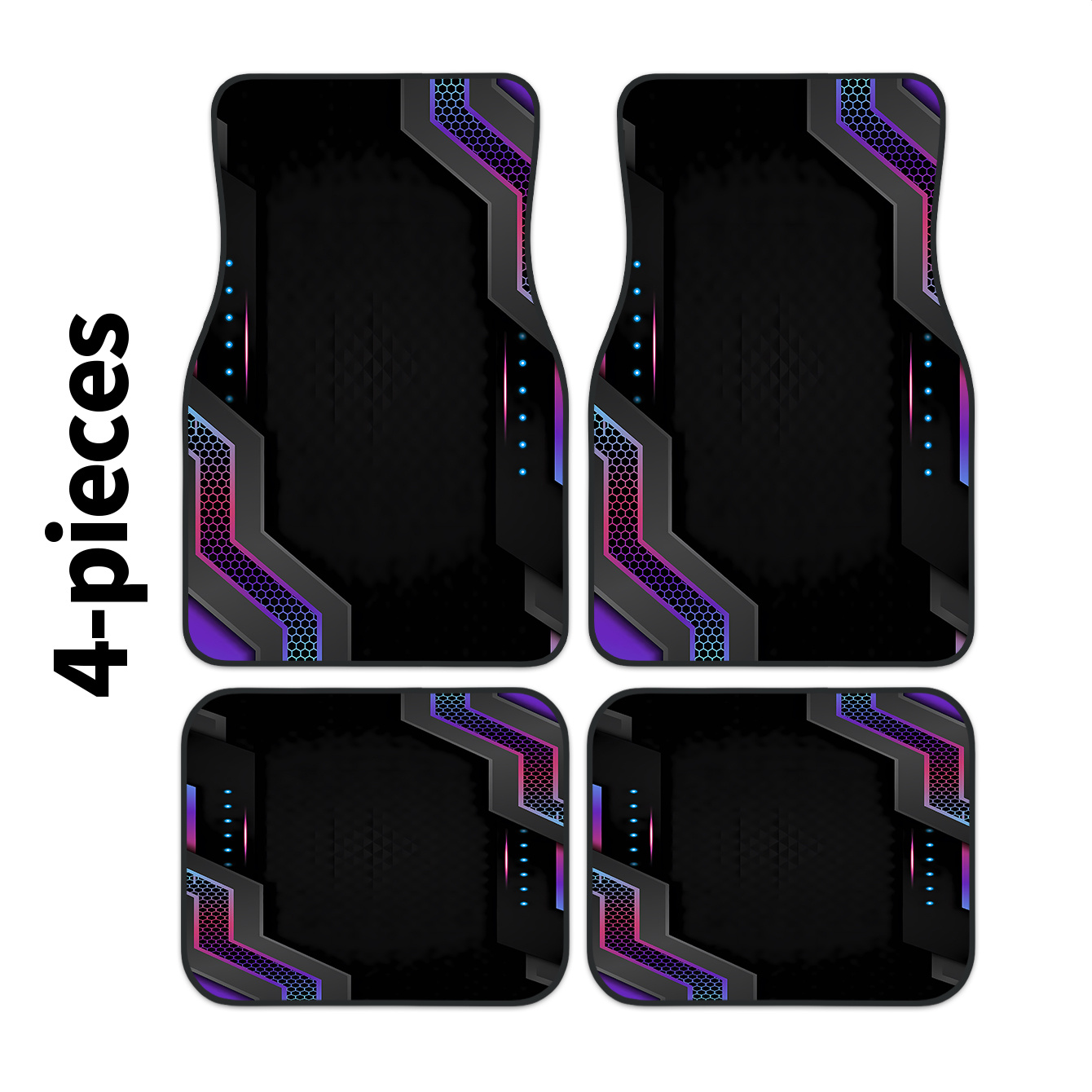 Tech Accessories Luxury - 4개 2D 하이테크 프레임 프린트 자동차