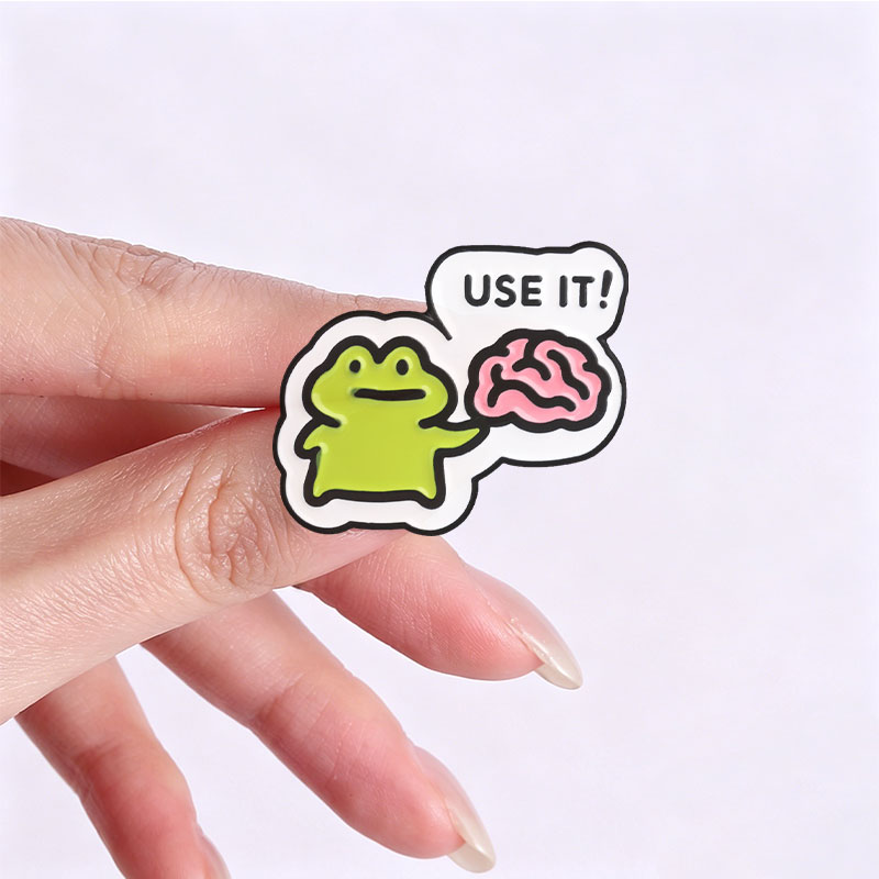 재미있는 개구리 배지 귀여운 만화 에나멜 핀 직장 사무 - Kawaii Tech Accessories 리뷰 및 가격