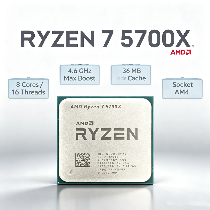 AMD 라이젠 7 5700X 게이밍 데스크탑 CPU 소 - Amd Cpu Ryzen 7 리뷰 및 가격