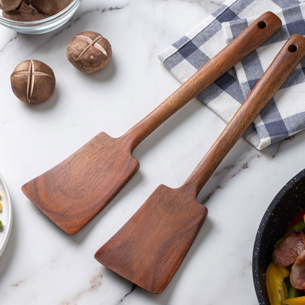 34cm 원목 조리용 뒤집개, 긴 손잡이 삽, 논스틱  - Hi Tech Kitchen Accessories 리뷰 및 가격
