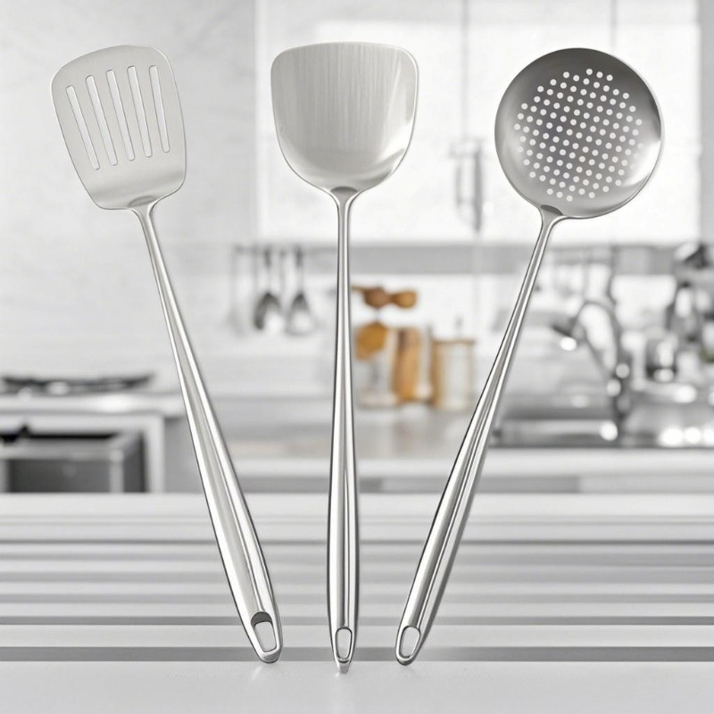 식품용 스테인리스 스틸 웍 주걱 금속 주방기구 슬롯형  - Hi Tech Kitchen Accessories 리뷰 및 가격